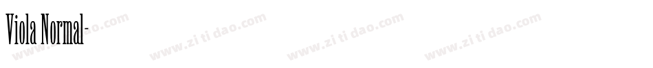 Viola Normal字体转换